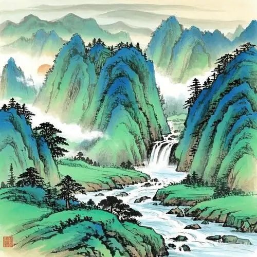 生成式山水图