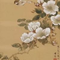 工笔花鸟镜心