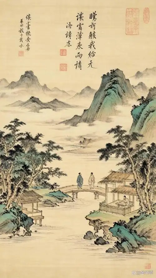 青绿山水手卷