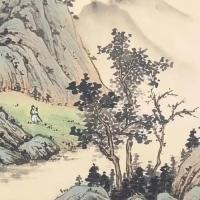 浅绛山水条屏