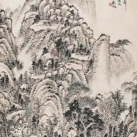 写意山水立轴